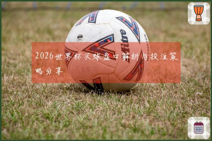 2026世界杯买球盘口解析与投注策略分享