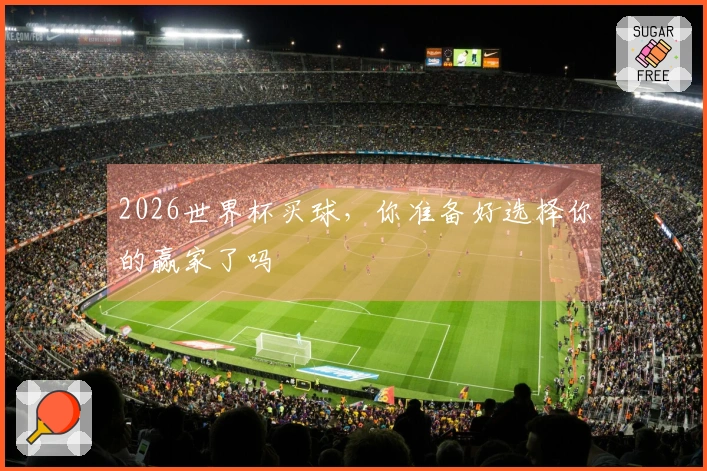 2026世界杯买球，你准备好选择你的赢家了吗
